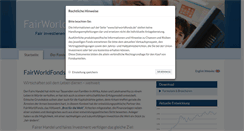 Desktop Screenshot of fairworldfonds.de