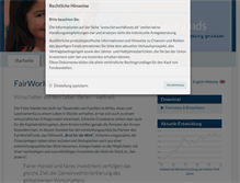 Tablet Screenshot of fairworldfonds.de